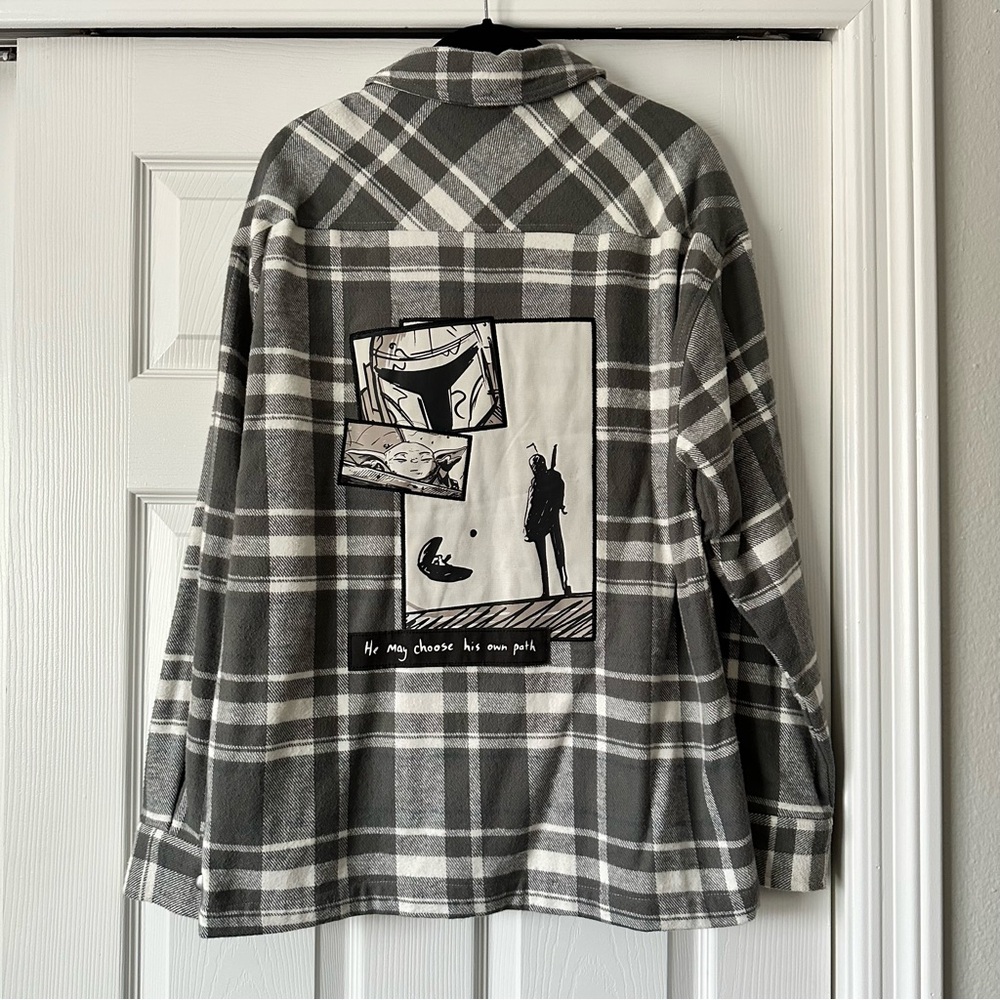 Star Wars Mandalorian Mudhorn Clan Plaid Shirt Jacket